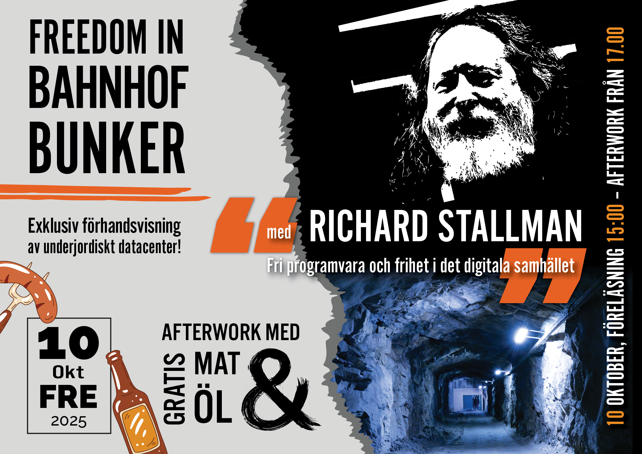 Bahnhof bjuder föreläsning med Richard Stallman