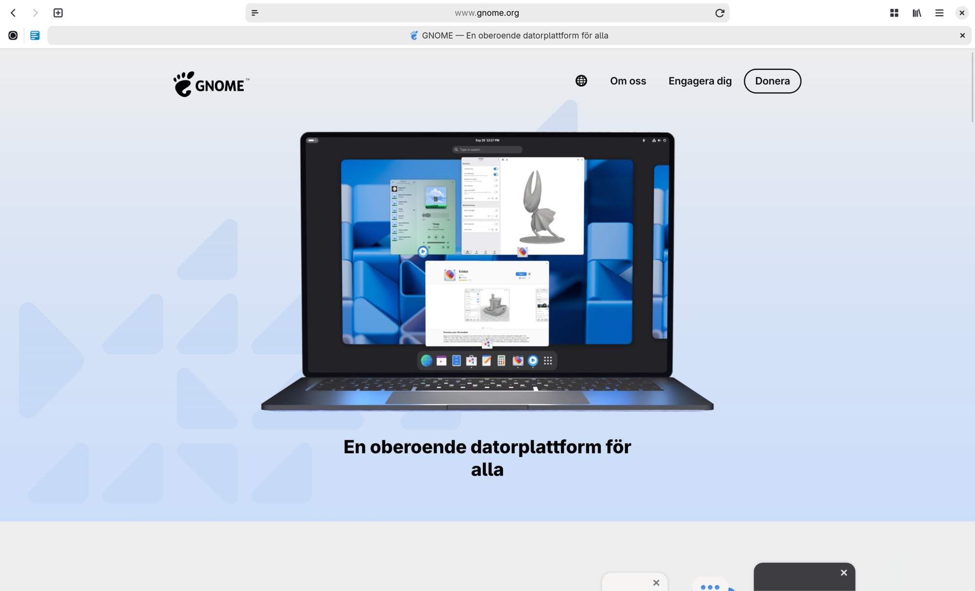 GNOME, alla pratar svenska
